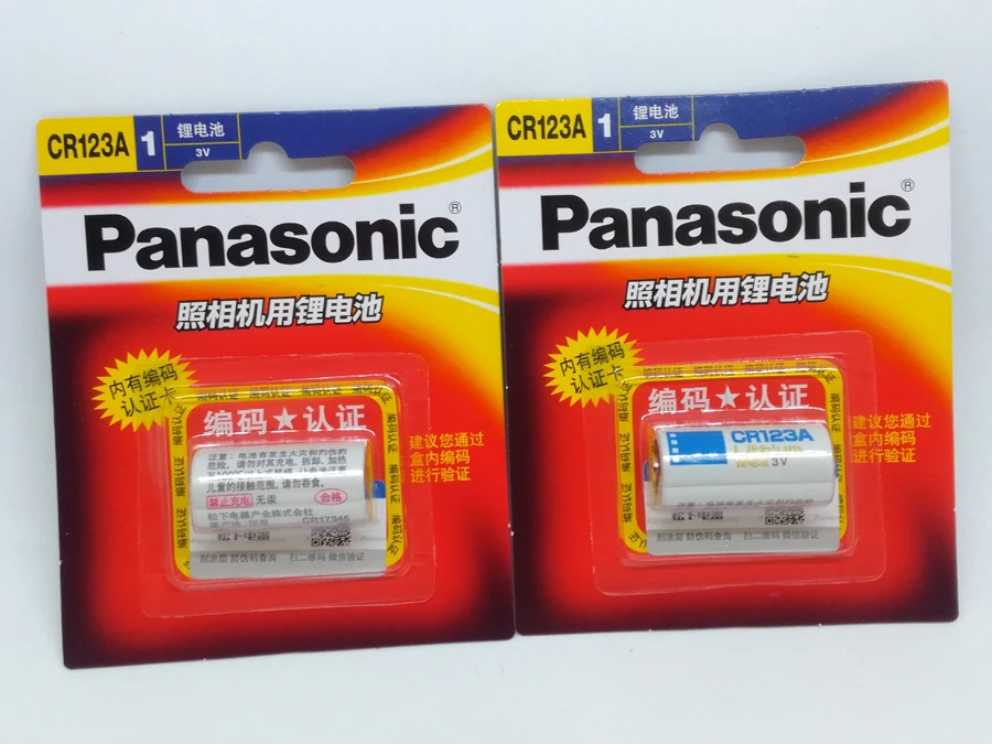 

New Original Panasonic CR123A 3V 800mah CR17345 Camera Lithium Battery Non-rechargeable Batteries CR 123A