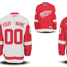 Пользовательские Детройт куртки наивысшего качества персонализировать для мужчин женщин молодежи/детей Вышивка логотипа Джерси