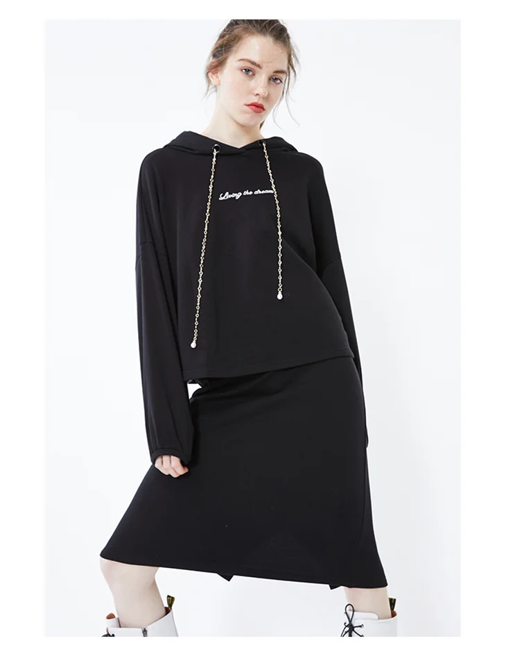 ONLY Autumn Winter Women's Two-piece Sweatshirt Dress | 119360503