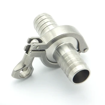 

304 Stainless Steel Sanitary Pipe Fitting Set 10mm Hose Barb Ferrule + 1.5" Tri Clamp + Silicon Gasket For Home Brew