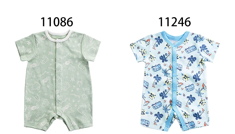 Summer Baby Rompers Boys Girls Jumpsuits Newborn Short sleeve Baby Climbing Clothes Baby Romper Infant Costumes Pajamas Baby Bodysuits for girl 