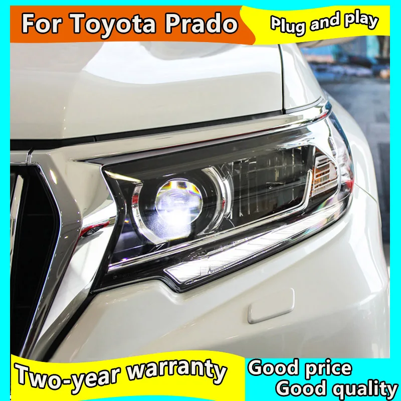 Автомобильный Стайлинг для Toyota Prado все светодиодный фары Land cruiser prado с динамическим поворотным сигналом светодиодный аксессуары для фар