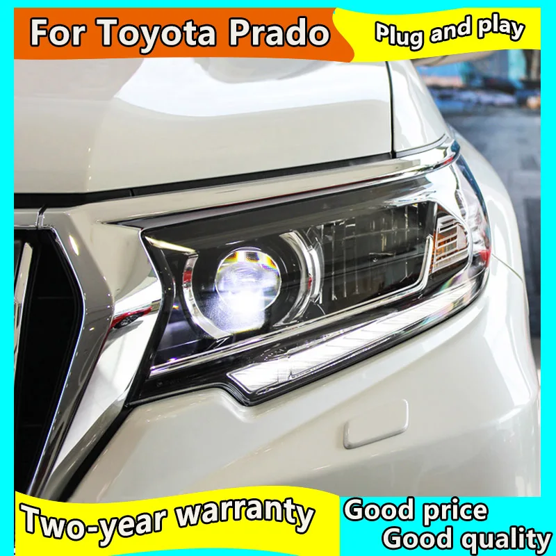 Автомобильный Стайлинг для Toyota 2018 2019 Prado все светодиодный фар Land cruiser prado монитор