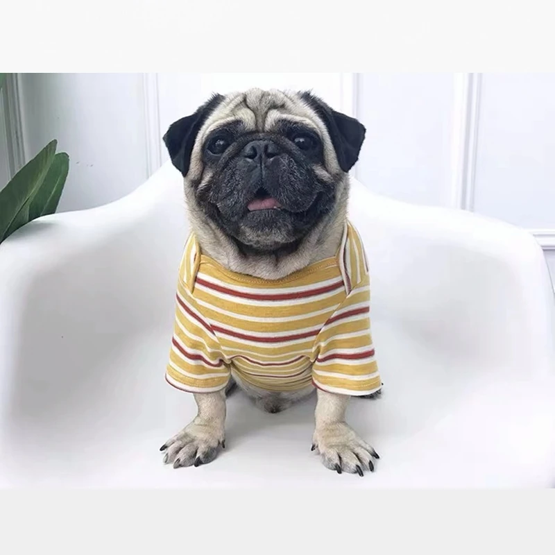 Fashion French Bulldog Undershirt Summer T-shirt Vest Coat Pet Dog Clothes Small Medium Dogs Corgi Chihuahua Pug Sweater KLC14