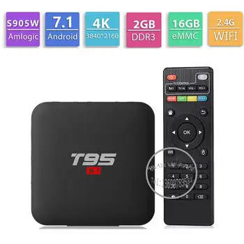 

T95 S1 Amlogic S905W Android 7.1 TV Box 2GB16GB Smart Tv 4K H.264 HD Media Player T95S1 2.4G Wifi Wireless Set Top Box PK X96min