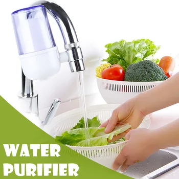 

Mini Tap Water Purifier Kitchen Faucet Washable Ceramic Percolator Water Filter Filtro Rust Bacteria Removal Replacement Cleaner