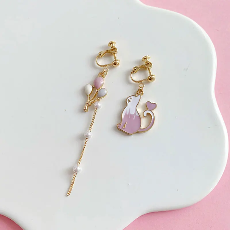 DoreenBeads, модные серьги, золотые, Белые и розовые, имитация жемчуга в японском стиле, подарок 70 мм x 30 мм, 1 пара