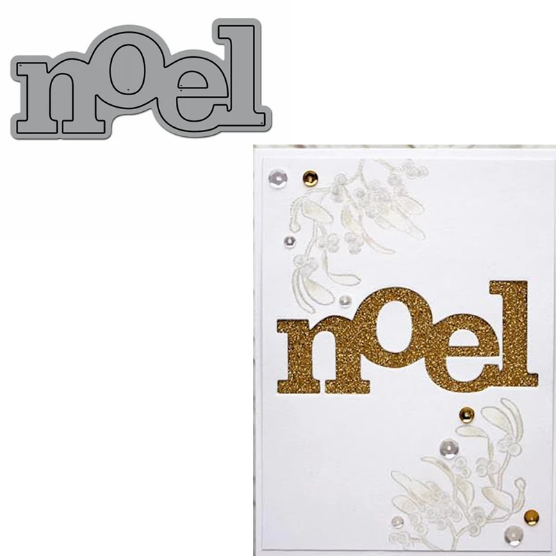 

Noel Word Metal Cutting Dies Stencils Noel Word Die Cuts For Card Making Decoration New 2019
