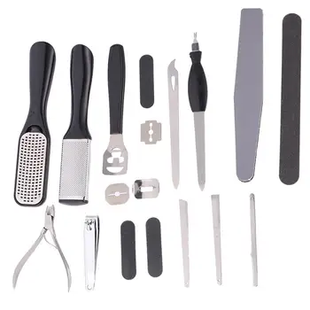 

1 Set Manicures Tool Durable Portable Useful Nail Clipper Kit Pedicure Tool Set Dead Skin Fork for Salon Home Travel