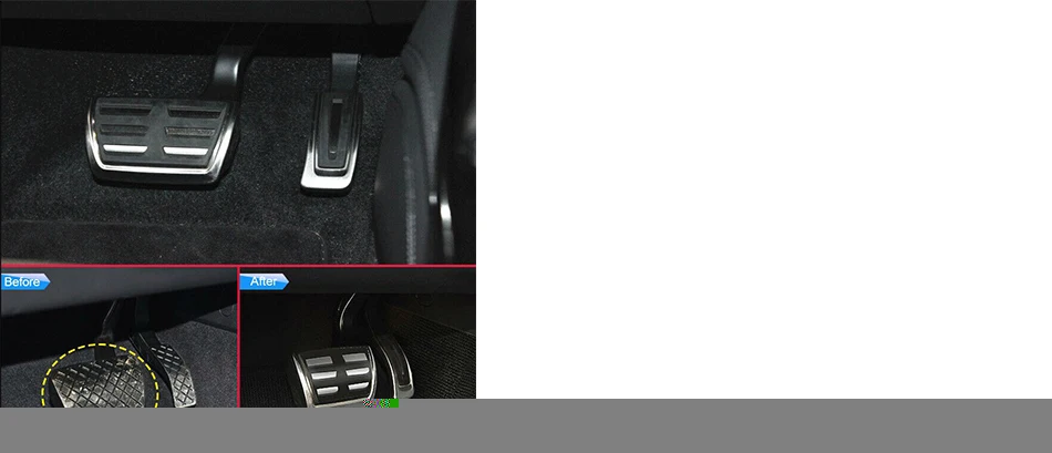 Beler без сверла сталь газа Тормозная педаль Крышка Аксессуары Подходит для Audi Q5 Q7 A4 A5 B9 8W1064205