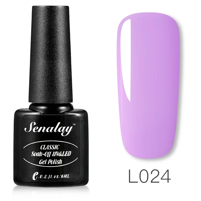 RE12-L024 SENALAY Гель-лак набор все для маникюра Полупостоянный Vernis верхнее покрытие УФ светодиодный гель лак удаляющийся замачиванием Гель-лак для ногтей - Цвет: RE12-L024