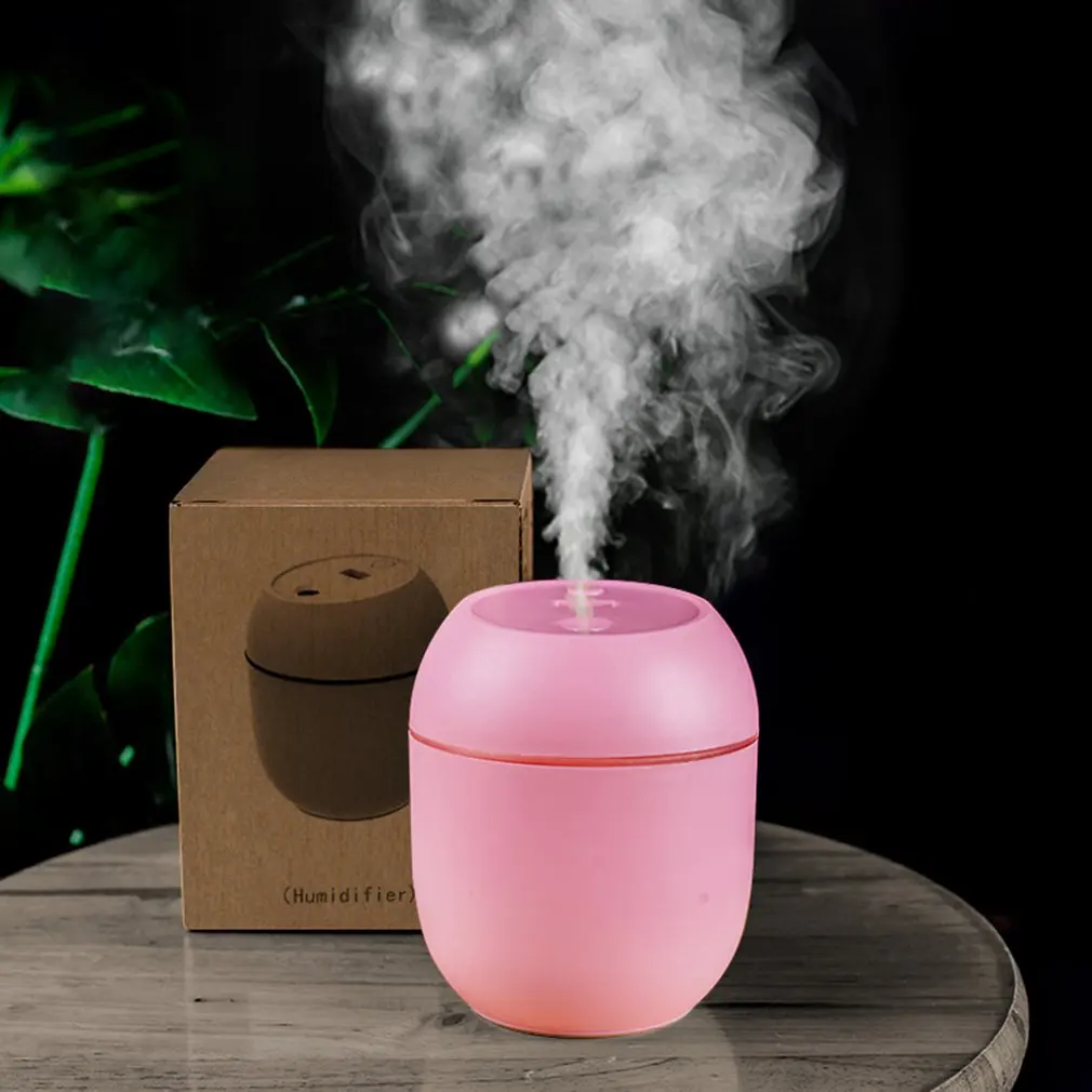 Mini Car Humidifier 250Ml Essential Oil Diffuser 2 Modes USB Auto Power-Off With LED Light For Home Car Mist Maker Face Steamer