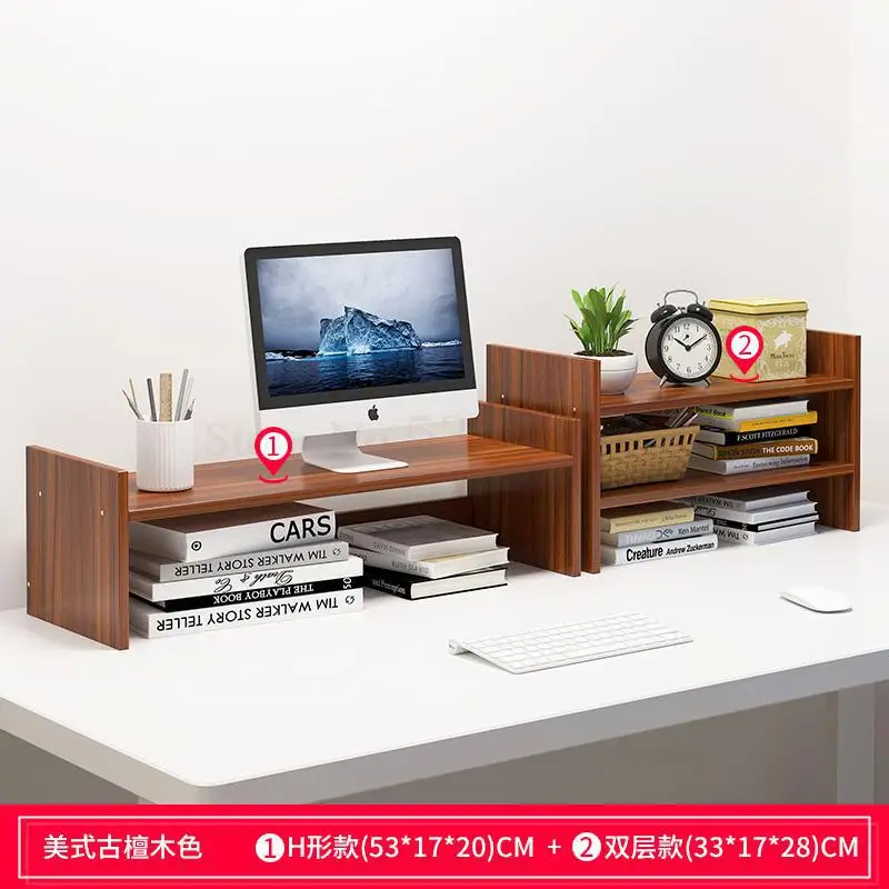 Desktop Pad Computer Heightening Rack Office Desktop Keyboard Storage Shelf Screen Display Heightening Bracket - Цвет: R