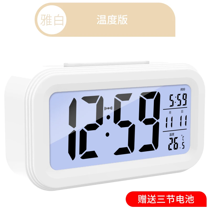 Led Alarm Clock Temperature Humidity Digital Electronic Clock Led Sveglia Led Wekker Kind Bedroom Bestselling New 50nz011 - Color: Style 11