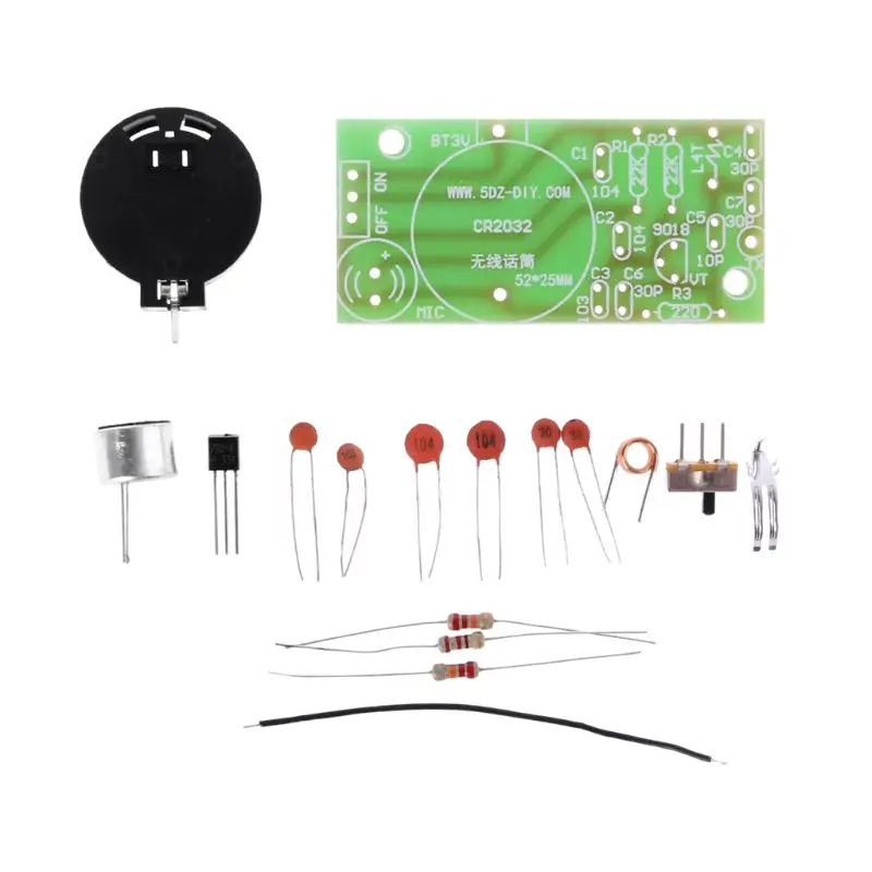 1 шт. простой FM беспроводной микрофон детали для электронных тренировок Набор