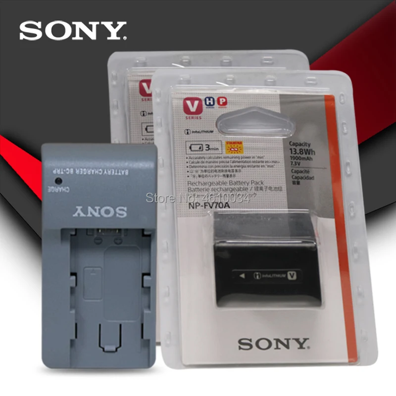 2pc Sony Original Camera Battery Np Fv70a Np Fv70a For Sony Axp55 Ax40 Ax100 Pj675 Ax60 45 Charger Digital Batteries Aliexpress