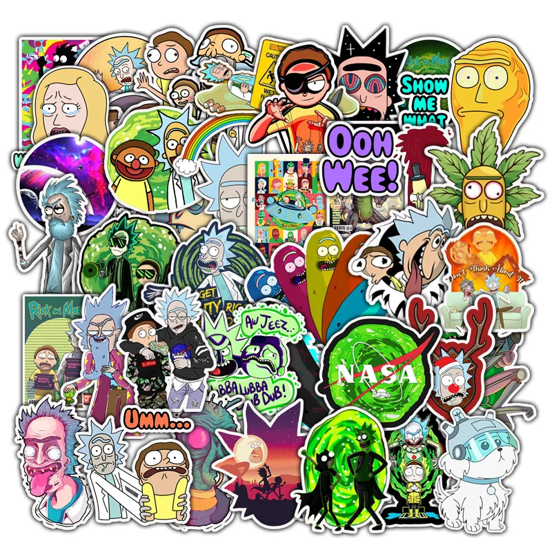 

10/30/50PCS Cartoon Animation Thriller Character Sticker Notebook Guitar Personality Decoration Graffiti Wholesale
