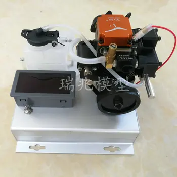

4T four stroke methanol gasoline fuel model engine speed display mute muffler ready to use