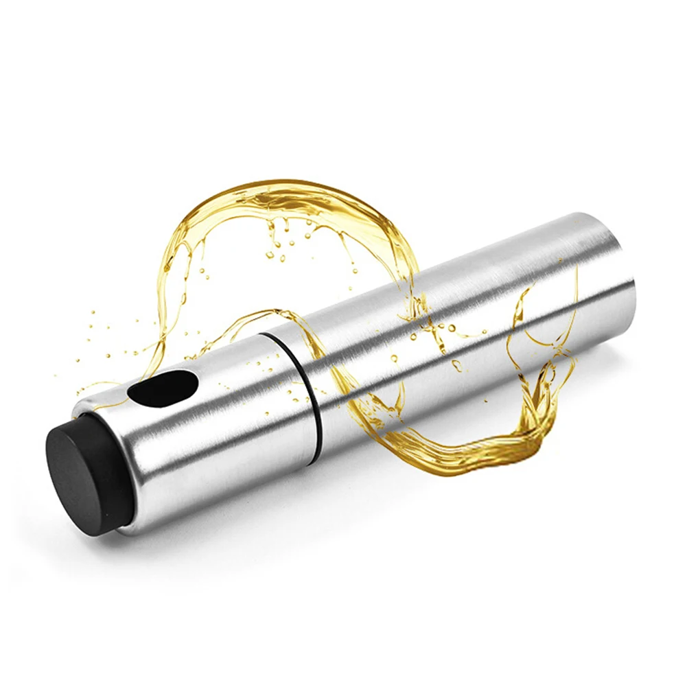 100ml Stainless Steel Oil Bottle Stopper Olive Oil Sprayer Liquor Dispenser Leak Proof Pourer BBQ Oil Dispenser Kitchen Gadgets