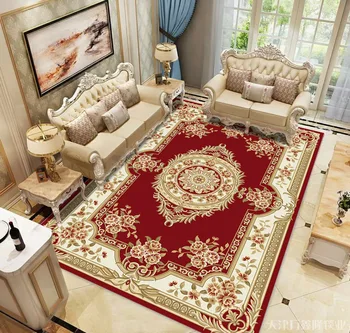 

European-style Classical Living Room Carpet Household Carpet Bedroom Bedside Full Rectangular Carpet Floor