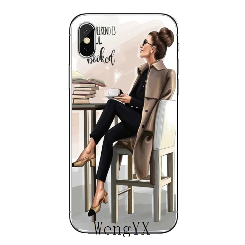 VOGUE Princess Girl Female boss coffee Phone Case For Xiaomi Mi 9 8 SE Pro A2 Lite 6X 5 4 A3 A1 Note Max Mix 2s 3 Pocophone F1 