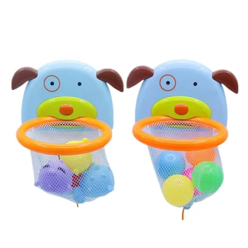 

Children Bath Dabbling Toy Basketball Hoop Stand Sports Basketball For Baby Showering
