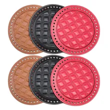 Round Shap Bag Accessory DIY Crochet Bag Nail Bottom Shaper Pad Weaving Bag Insert Cushion PU Base Round