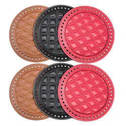 Round Shap Bag Accessory DIY Crochet Bag Nail Bottom Shaper Pad Weaving Bag Insert Cushion PU Base Round