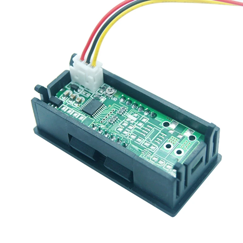 DC 4-30V 4-значный 0,56 дюймов Мини цифровой вольтметр 3 провода DC Напряжение Панель метр Диапазон измерения DC 0-100V
