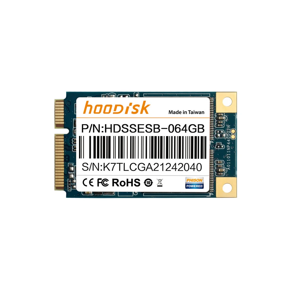 Industrial mSATA SSD SATA3 3D 32G/64G/128GB/256G /512GB Phison
