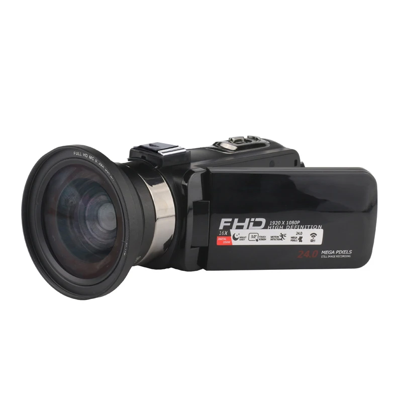 Видеокамера Wifi 1080P Full Hd Портативная Цифровая видеокамера 16X цифровой зум 3,0 дюймов ЖКД видеокамера с экраном