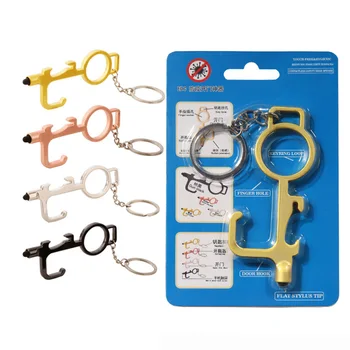 

10pcs 3 in 1 Multi Opener Non-Contact EDC Door Opener Safetouch Stylus Contactless Safety Tool Door Handle Hook Hygiene Hand Key