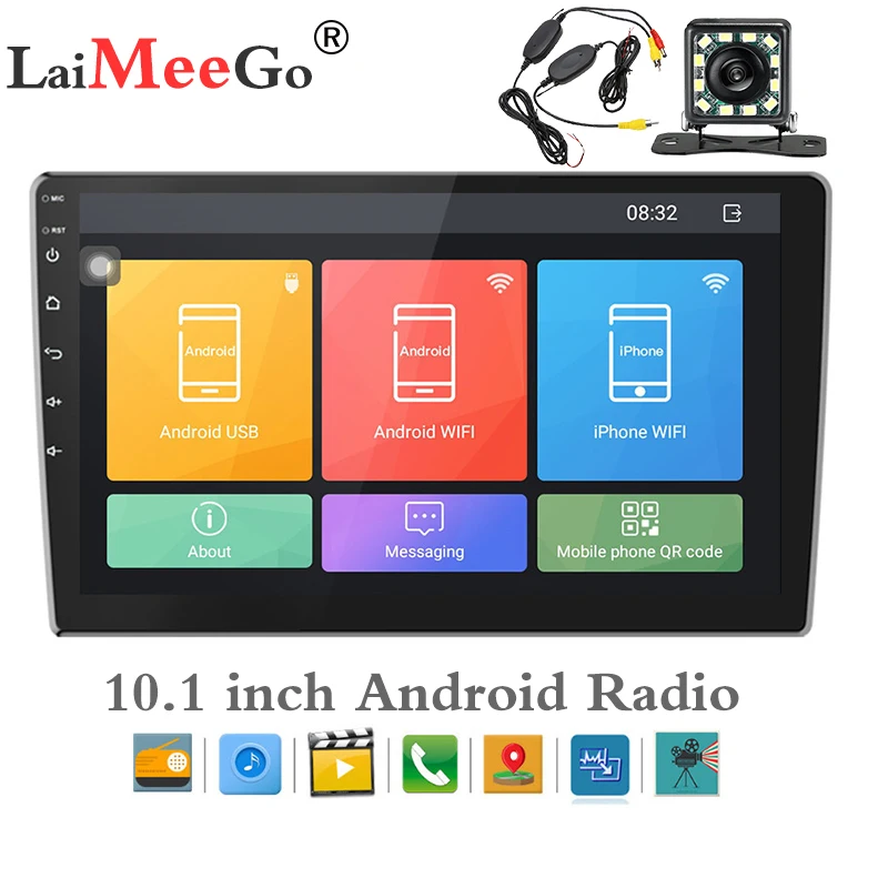 Универсальный Автомобильный плеер 2 din 10 дюймов Android 8 1 ГБ ОЗУ + 16 Гб ПЗУ