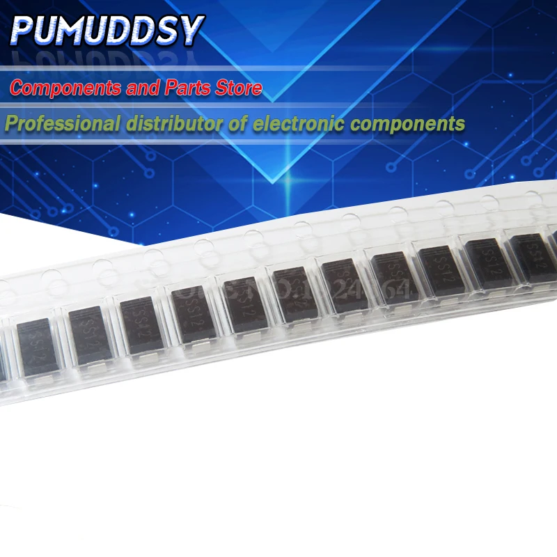 100 шт. SMA 1N5817 smd 1A 20 в do-214ac IN5817 диод Шоттки ss12 | Электронные компоненты и