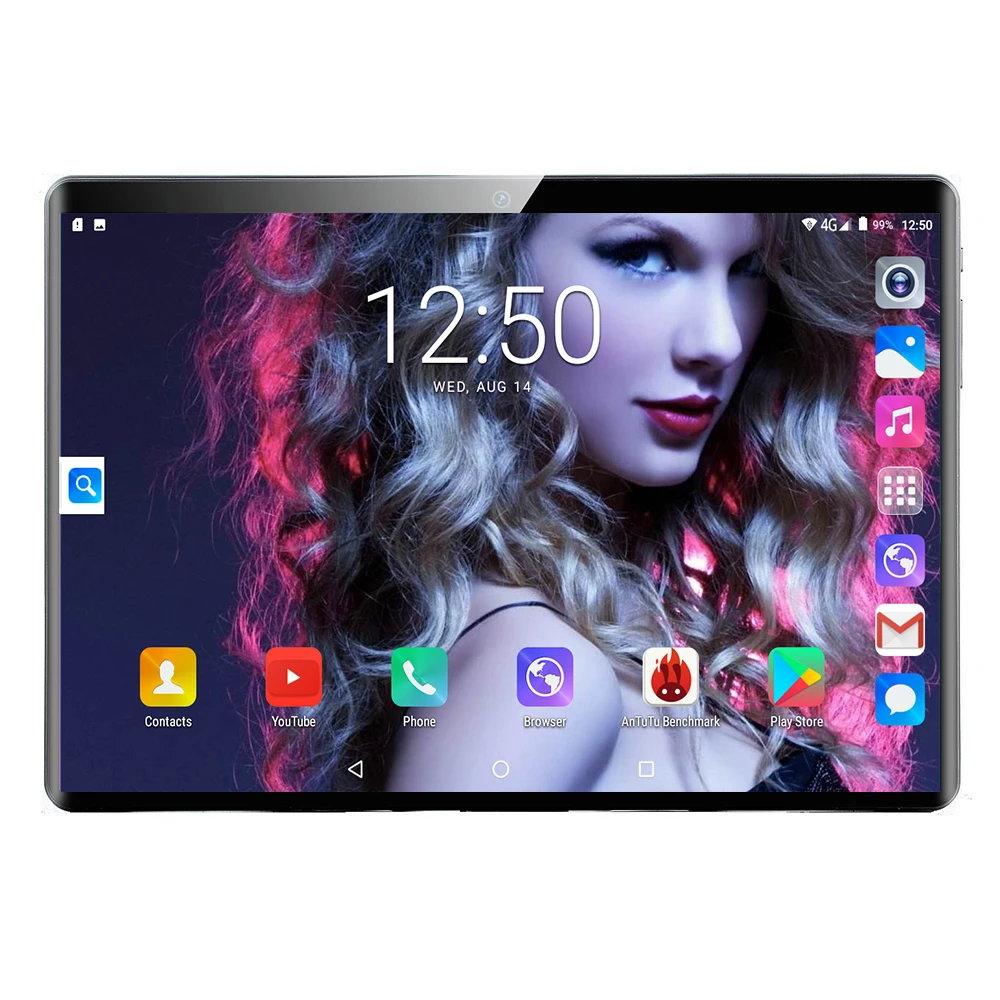 Android 9,0 OS 10,1 дюймов планшет Восьмиядерный 6 ГБ ОЗУ 64 Гб 128 Гб ПЗУ 1280*800 две sim-карты планшет 10,0 2.5D