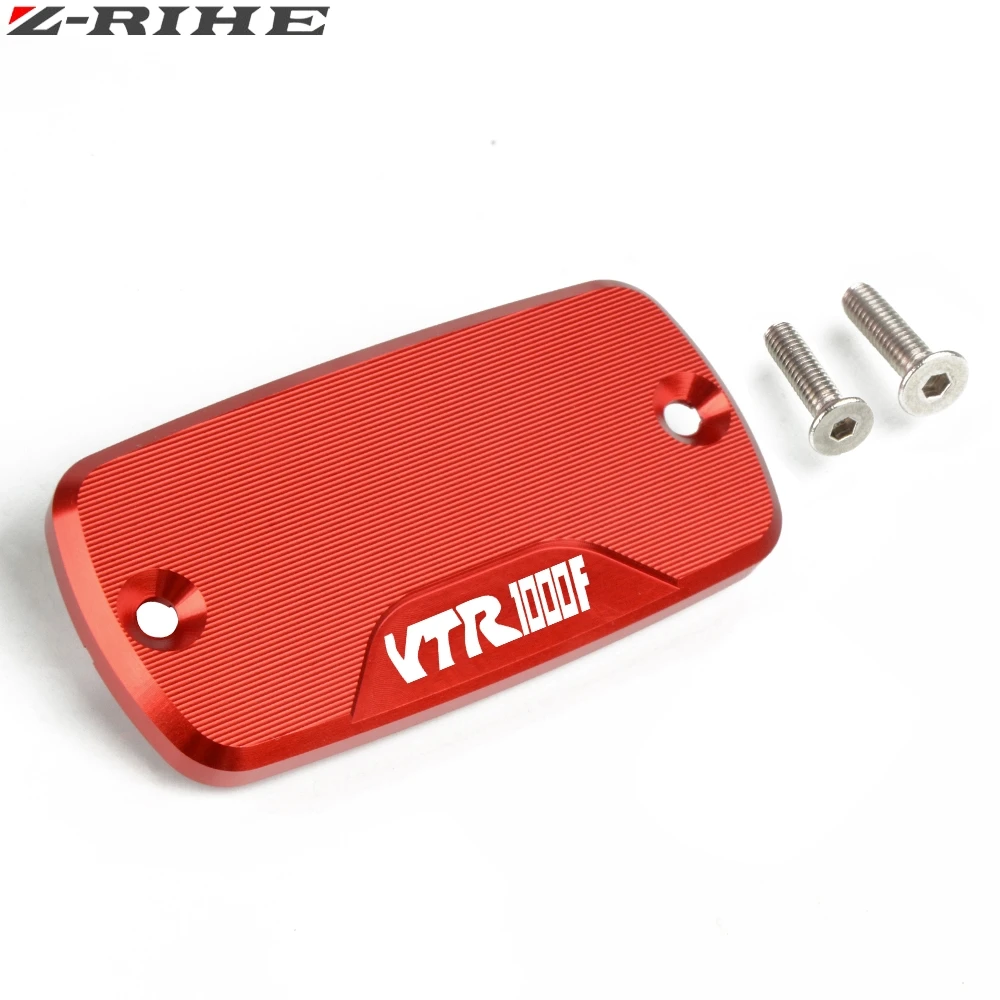 For HONDA VTR1000F VTR 1000F 1997-2007 Front Brake Clutch Cylinder Fluid Reservoir Cover Cap Motorcycle Accessories VTR1000 F - Цвет: RED 1piece