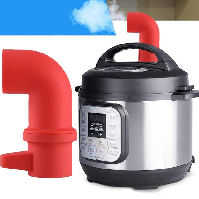 360 Rotating Pressure Cooker Steam Diverter Release Valve Accessories  Silicone Instant Pot Pressure Cooker Steam Release Pipe