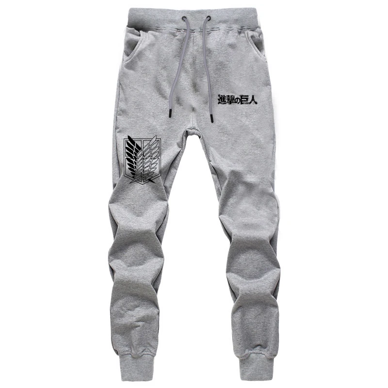 Anime Attack on Titan Scout Regiment Print Shingeki No Kyojin Trousers Casual Pants Cotton Pants Jogger Sweatpants Harem Pants