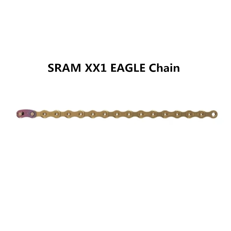 

SRAM XX1 EAGLE 12s Mountain Road Bicycle Bike Parts 126L Chain 12 Speed Bike Keten Gold XX1 Eagle 126 Link Current Free Shipping