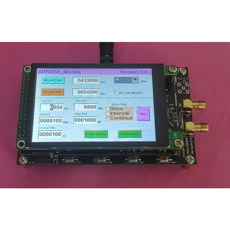 ADF4355 module, RF signal source VCO microwave frequency synthesizer