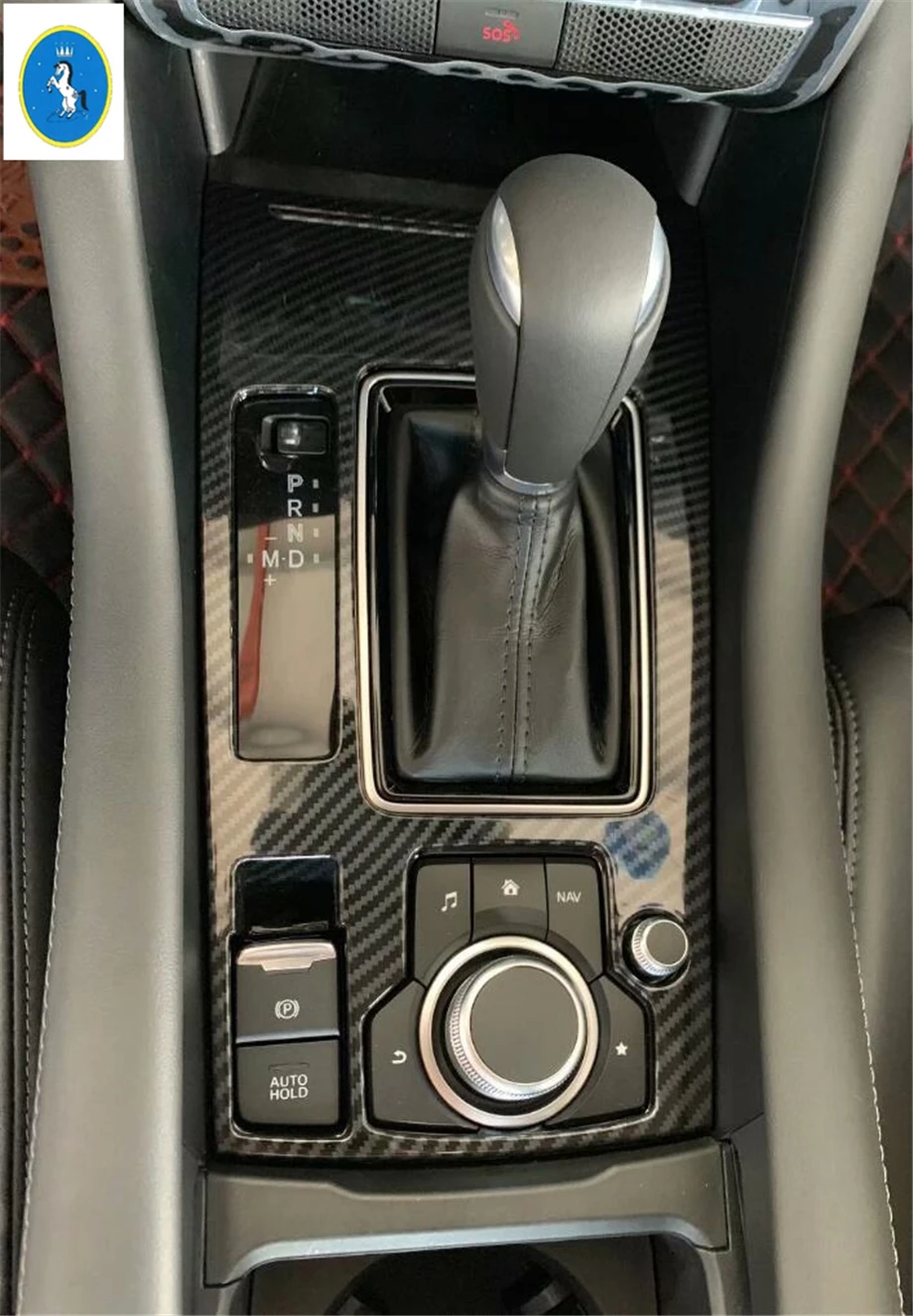 Yimaautotrims авто аксессуар коробка переключения передач рамка Крышка отделка Подходит для Mazda 6 /ABS углеродное волокно