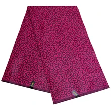 Новое поступление Kwanzaa африканская Дашики голландская восковая Ткань цветочный принт фуксия восковая ткань