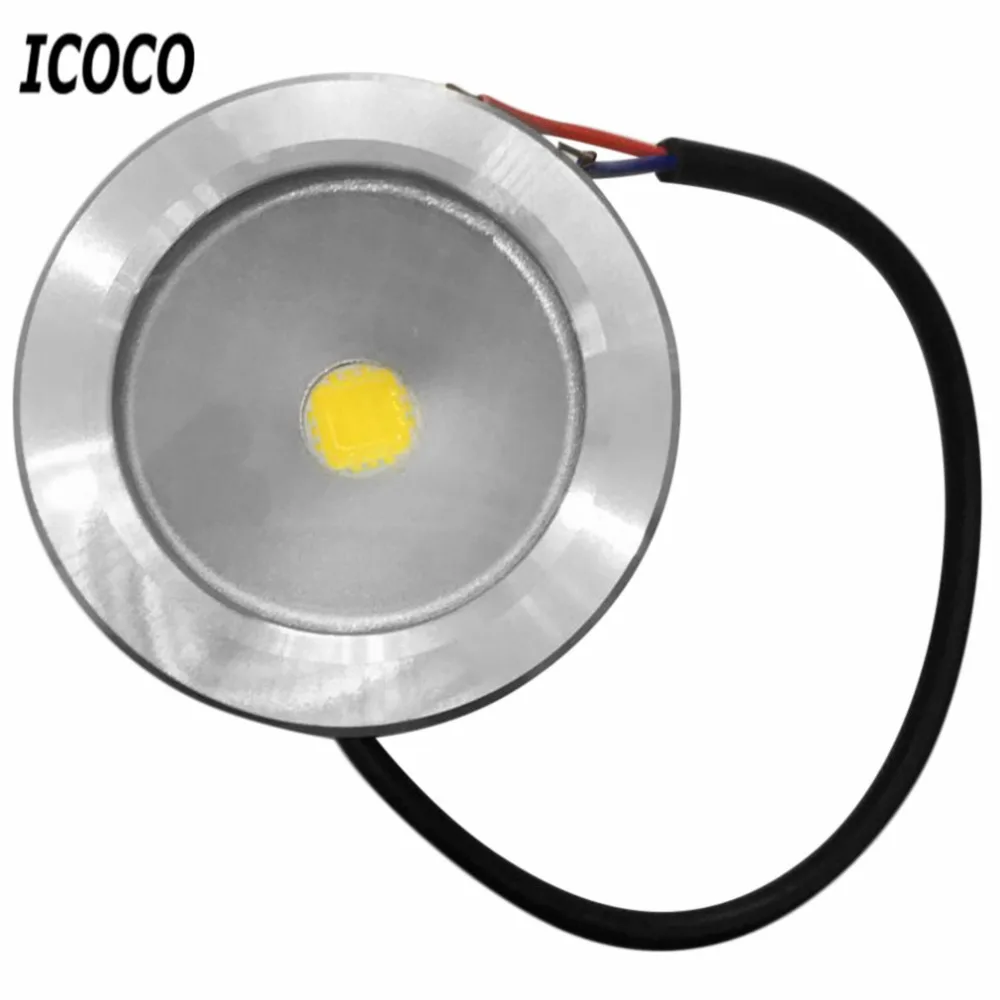 ICOCO 10 Вт подводный светодиодный прожектор для мытья бассейна водонепроницаемый светильник 12 В Уличный супер яркий светильник для аквариума