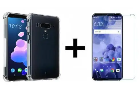case and Tem Glass Прозрачный чехол для Xiaomi Mi Note 10 Pro+ мягкий гелевый силиконовый чехол из закаленного стекла для телефона - Цвет: case and Tem Glass