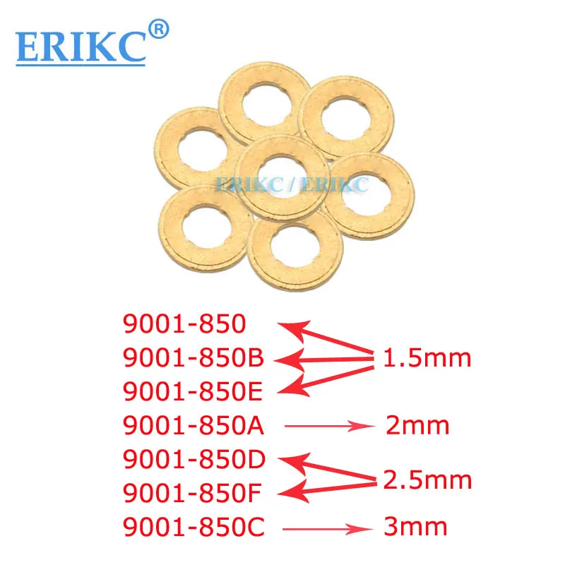 ERIKC 9001 850 850B 850E инжектор медные кольца шайба прокладка 850A тепловой щит 850D 850F