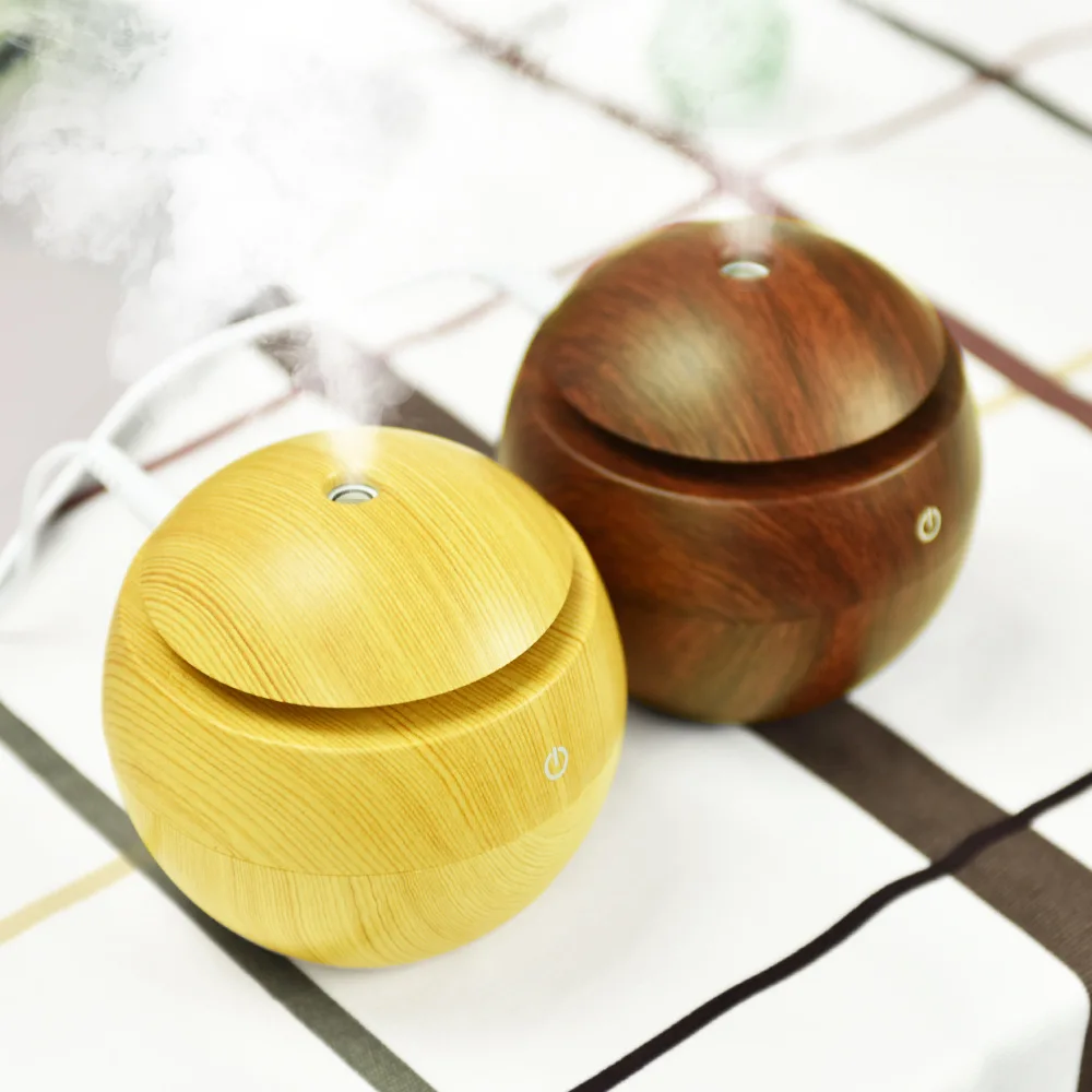 

Hot Sales Sale Customizable USB Mini Table Aromatherapy Humidifier Wood Grain Air Humidifier