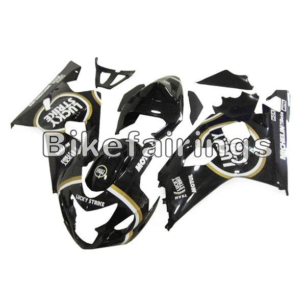 Лаки Страйк черный мотоцикл рамы кузова для Suzuki GSXR600 GSXR750 K4 2004 2005 GSXR600-750 04 05 ABS Пластик покрышки для мотоциклов