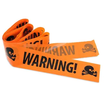 

Halloween Party Warning Tape Signs Decoration Window Prop Decoration Plastic