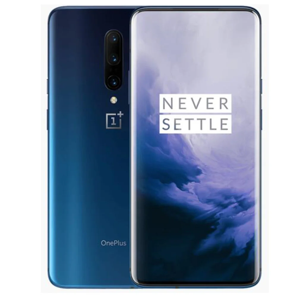 Чехол из ПВХ для OnePlus 7 Pro 6,67 inch 8/12 Гб Оперативная память 256GM Встроенная память Android 9,0 Octa Core 48.0MP+ 16.0MP+ 8.0MP сзади Камера 4000 мАч для смартфонов - Цвет: Blue