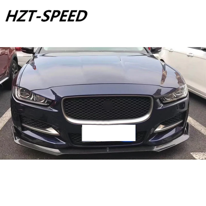 XE углеродное волокно Передняя Лопата бампер диффузор спойлер для Jaguar XE XES кузова комплект до